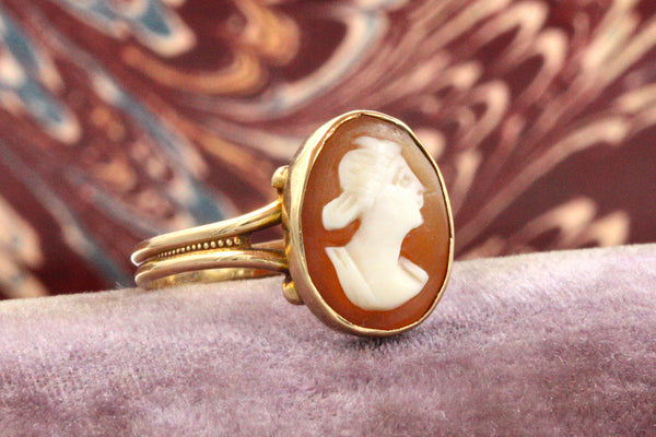 9ct gold discount cameo ring