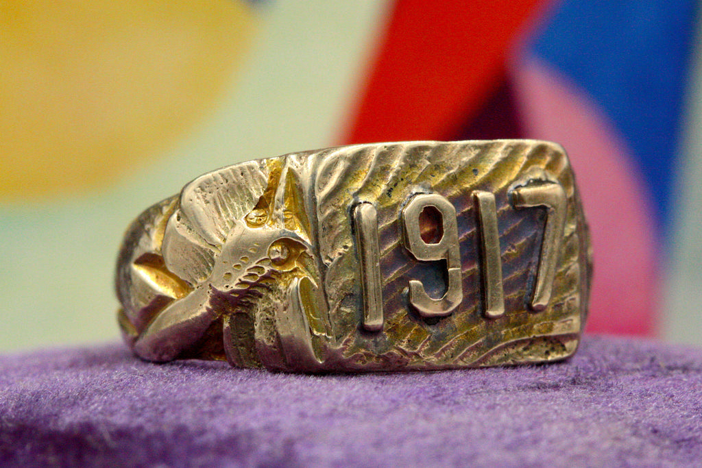 1917 Dragonfly Date Ring
