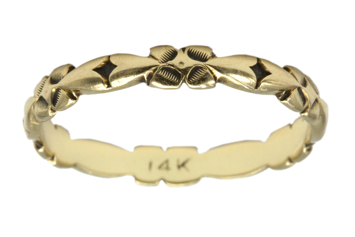 Art Deco Gold Patterned Band