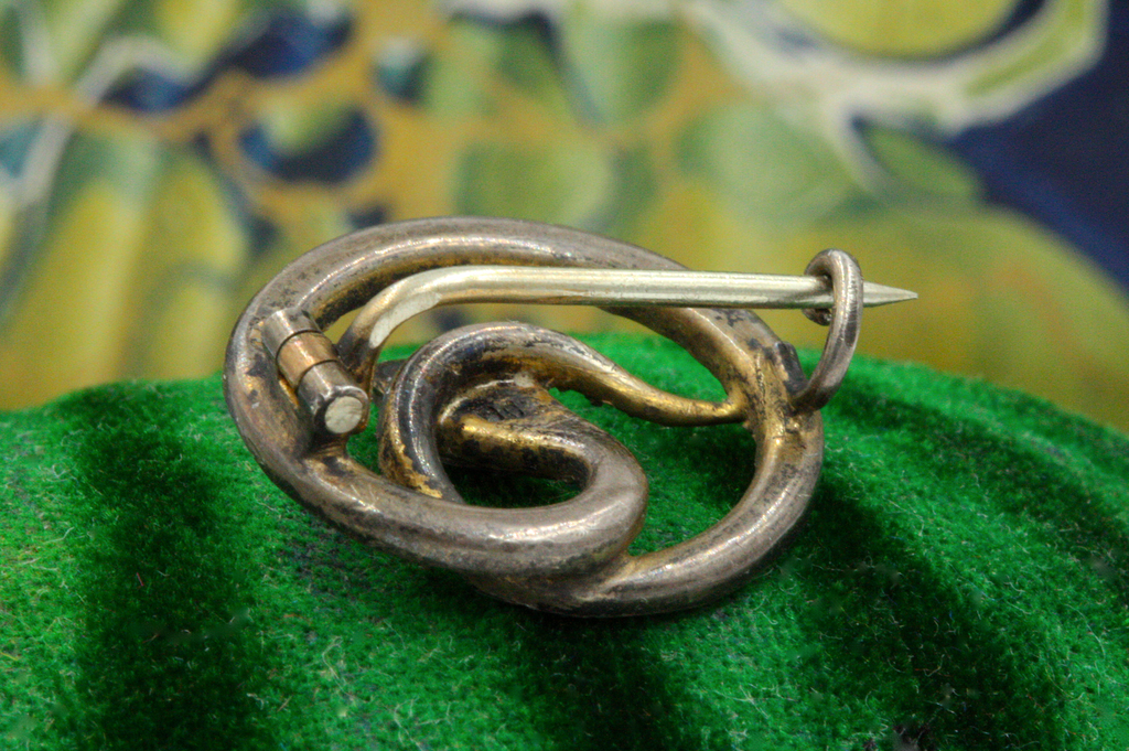 Victorian Coiled Snake Pin