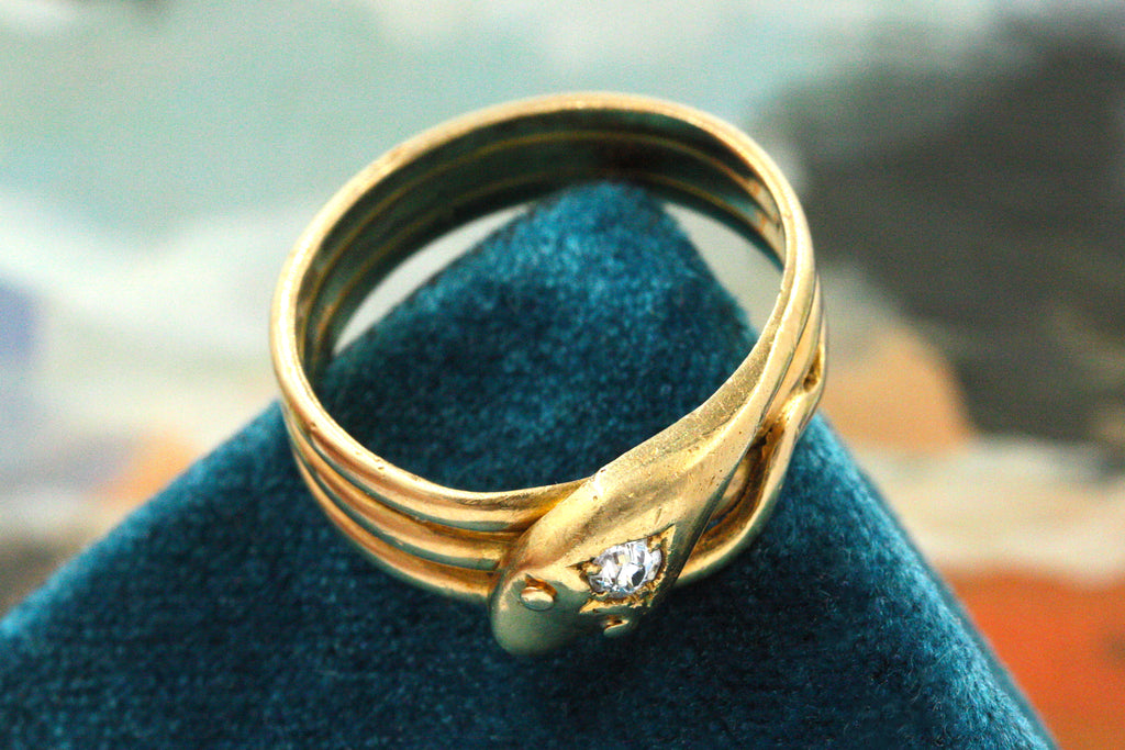 1901 Diamond Snake Ring