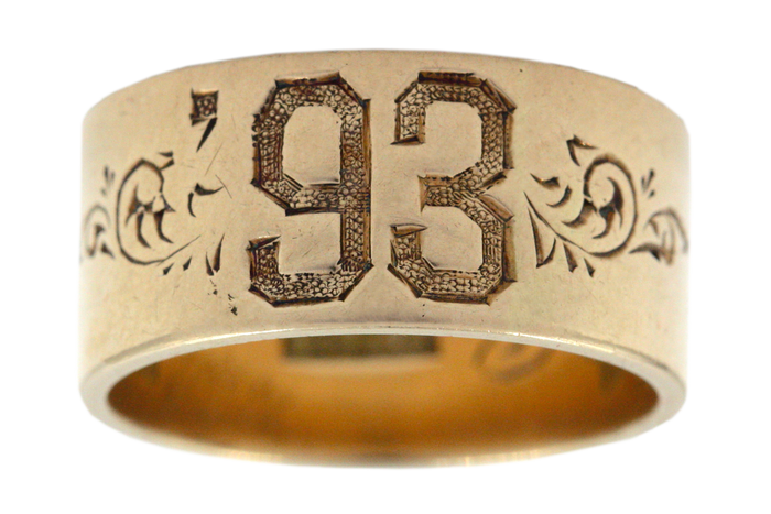 Victorian 1893 Date Ring