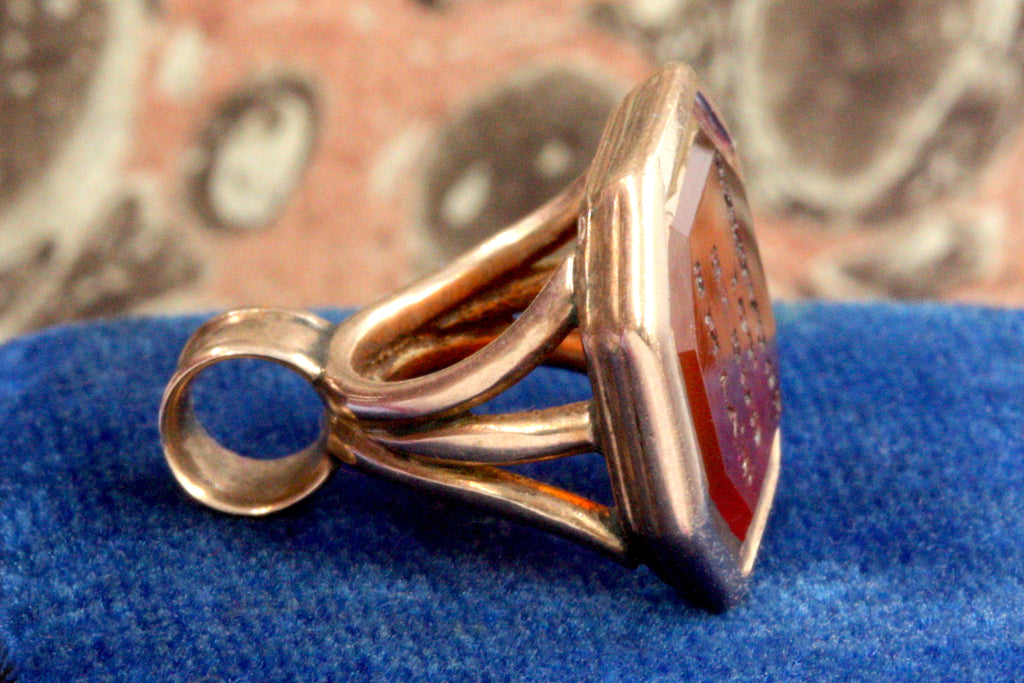 Antique French Intaglio Seal Pendant