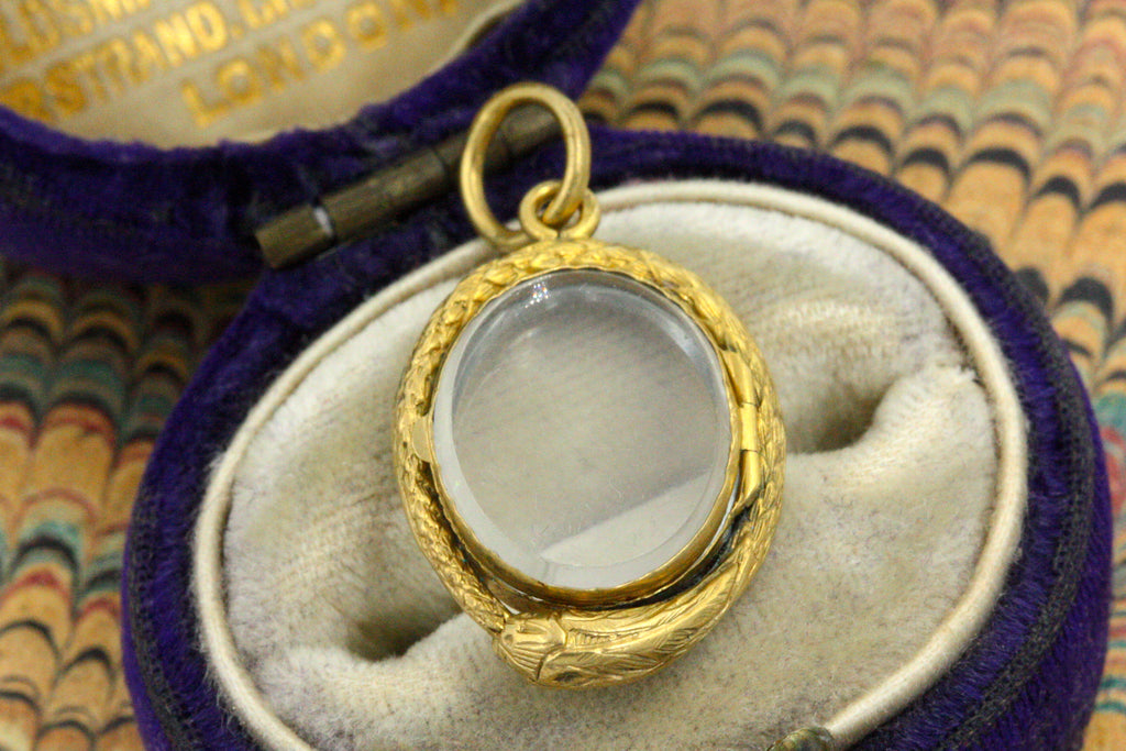 Georgian Ouroboros Serpent Locket