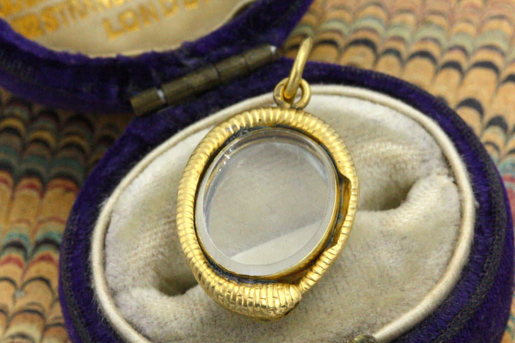 Georgian Ouroboros Serpent Locket