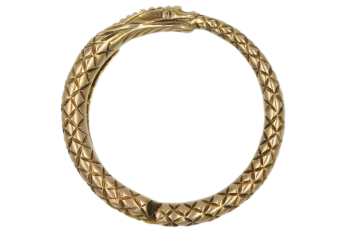 Georgian Ouroboros Split Ring