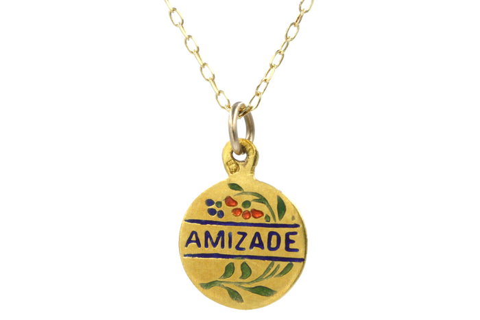 Vintage Portuguese Friendship Charm Necklace