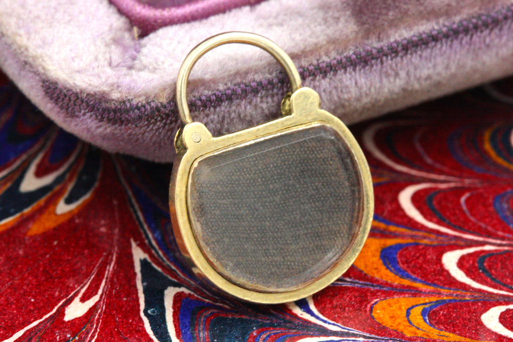 Victorian Enamel Padlock Charm