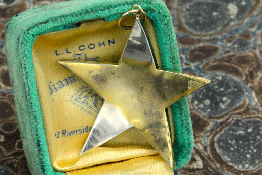 Victorian Turquoise Pavé Star Pendant