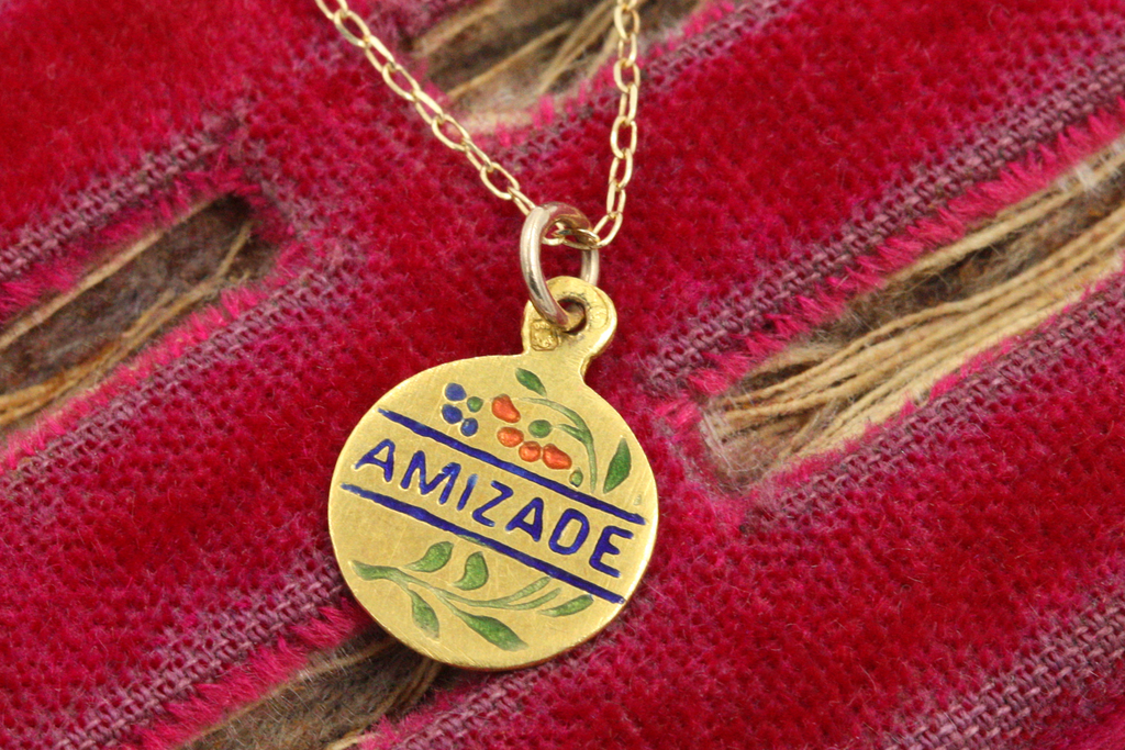 Vintage Portuguese Friendship Charm Necklace